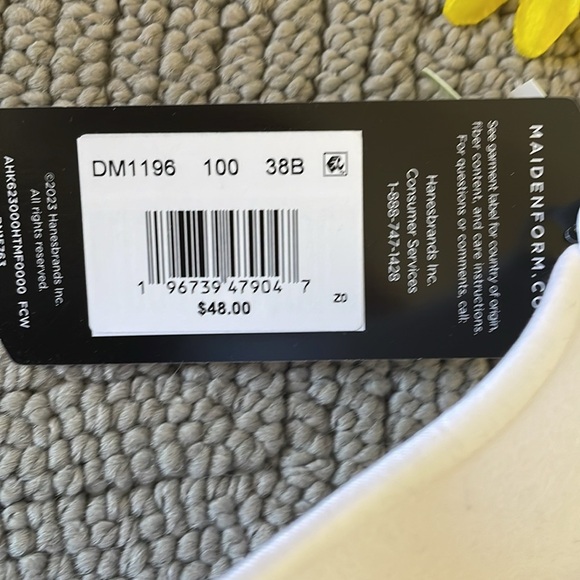 MAIDENFORM WHITE LACE BRA - Picture 5 of 6